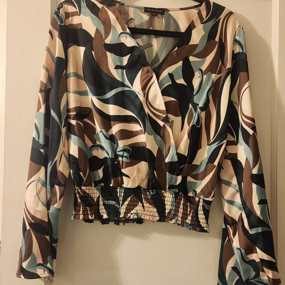 Multicolor Abstract Women's Blouse